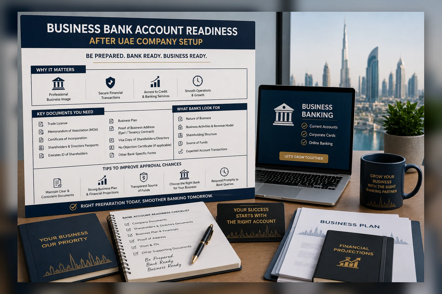 Business Bank Account Readiness After UAE Company Setup